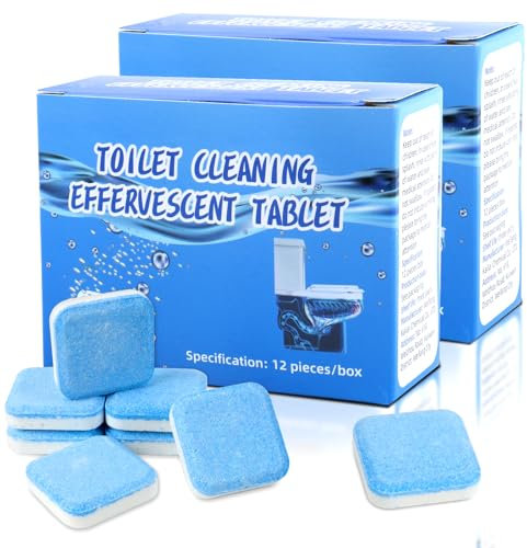 24 Stück WC Reiniger Tabs,WC Tabs,WC-Reiniger Tabs Toilette,WC Tabs Toilette Extra