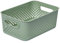 SmartStore Storage Basket with Handles in Green 5.6L (29.5x20.5x12cm) | Storage Bin From Recycled Plastic | Essence M Storage Box| Storage with 10-year Warranty, Beach Grass