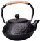 KICHOUSE Théière En Fonte Théières Bouilloire Rétro Bouilloires à Thé Sifflant Sur La Cuisinière Petite Bouilloire Brûleur De Théière Bouilloire à Thé Le Fer Black