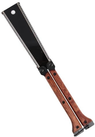 Sierra De Podar Plegable De 140mm - Sierra Manual Con Doble Filo De 12/14 Tpi, Sierra Japonesa Portátil Hecha De Acero Al Carbón Sk5, Ideal Para Podas, Trabajos De Carpintería, Camping Y Bushcraft