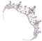 1 Stück Haarreif für Glitzerndes Diadem zur Dekoration für Geburtstagsfeiern und Veranstaltungen Headdress für Fotoshootings und Bühnenauftritte Silberfarben Charmantes Design