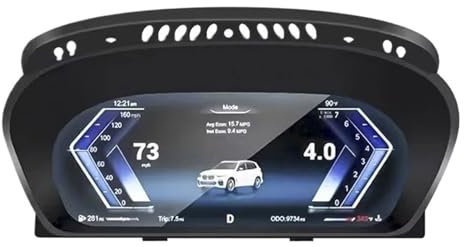 XFYESL Testeur de Batterie Convient pour BMW X5 Series E70 E71 2006-2013 CCC CIC Tableau de Bord Cockpit virtuel Compteur de Vitesse Linux Tableau de Bord LCD de Voiture