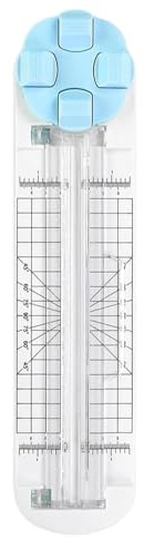 XUDUOO 4-in-1 Papierschneider mit Rillwerkzeug, Paper Cutter mit Rillwerkzeug, Lineal und Maßstab, Papier Schneidemaschine für Scrapbooking, Karten, Bastelpapier, Postkarte und DIY(A)