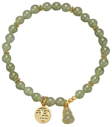 Fulu und hetisches Jade -Armband FEU FU Marke Gourd Hand String National Wind