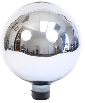 Echo Valley 8102 10-Inch Glass Gazing Globe, Silver