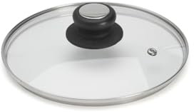 DE BUYER -4112.20 -couvercle verre bouton bak./inox ø 20cm, Ecru