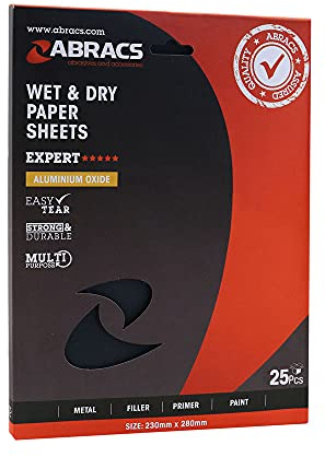 Connect 32165 Abracs Wet & Dry Sheets P400 25pc