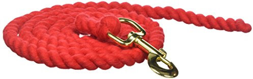 William Hunter Equestrian Plain Horse Lead Rope in Red