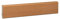 KGM Sockelleiste Modern – Furnierte Massivholz-Sockelleiste in Buche gedämpft natur lackiert – Maße: 2400 x 16 x 58 mm – 1 Stück