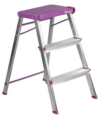 Klappbarer Tritthocker aus Aluminium Rolser M3 - Malva
