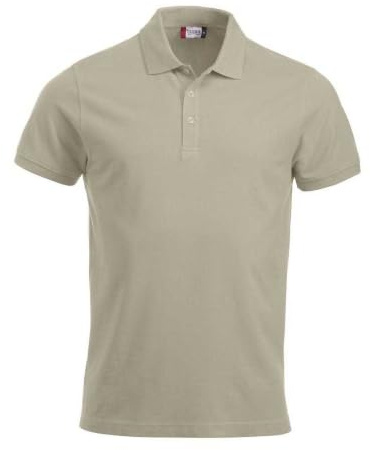 CliQue Klassisches Lincoln Poloshirt für Herren, Beige (helles Khaki), M