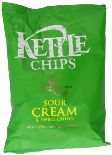Kettle Chips Sour Cream and Sweet Onion150 g (Pack of 4)