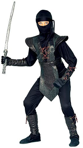 W WIDMANN MILANO Party Fashion - Costume da bambino ninja, samurai, guerriero kung fu, combattente giapponese, costumi in maschera