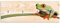ARTLAND Schlüsselbrett Schlüssel Schmuck Organizer Hakenleiste Deko Wandhalterung Holz mit 4 Haken 40x15 cm Frosch Blatt J5TJ