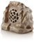 Alpine Corporation Waterproof Bluetooth Solar-Powered Outdoor Wireless Rock Speaker, Brown