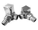 Eastbrook Square corner rad valves (pair)