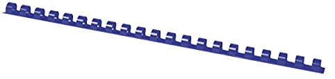OFFICE PRODUCTS 20241015-01 Plastikbinderücken 100 Stück DIN A4 10mm (65 Seiten) Binderücken Bindungskämme Plastikbindung | Kunststoff | Farbe: Blau