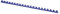 OFFICE PRODUCTS 20241015-01 Plastikbinderücken 100 Stück DIN A4 10mm (65 Seiten) Binderücken Bindungskämme Plastikbindung | Kunststoff | Farbe: Blau
