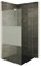 i-flair Duschabtrennung Walk In FIONA 70x200 cm Duschwand Dusche 10mm STARK aus TEILSATINIERTEM NANO ESG Sicherheitsglas mit EDELSTAHL Wandprofil #740