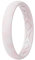 ThunderFit Women Breathable Eternity Pattern Silicone Wedding Ring Wedding Bands Anniversary Rings 4mm Width,1.5mm Thickness,12 rings,8 Rings,4 Rings,1 Ring, 7.5,8 (18.2mm), Silicone, No Gemstone
