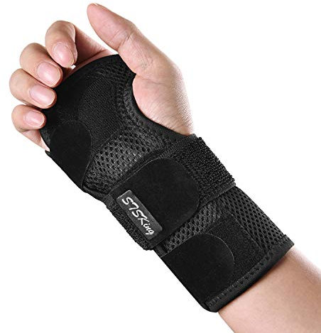 Handgelenk Schienen Bandage Karpaltunnelsyndrom Handbandage Handgelenkstütze Zur Linderung von Sehnenentzündungen und Schmerzen am Handschiene Links Rechts Hand mit Kompressionsband (L, right)
