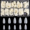 Almond False Nails Tips Full Cover 500PCS Short Acrylic Nails with Case for DIY Nail Art, 10 Sizes