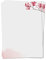 50 x PRESENTOU Briefpapier beidseitig bedruckt 120 Gramm Papier | Motivpapier Urkundenpapier Urkunde Speisekarte Liebesbrief (Aquarell Blumen Rosa, 50 Bögen)