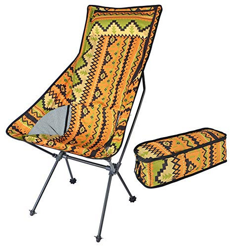 ZTDMJ Draussen strandstuhl klappbar Leicht campingstuhl 150 kg Oxford-Stoff Moon Chair Angeln Reißfest Bequem und atmungsaktiv Einfach zu lagernA-59x42x107cm