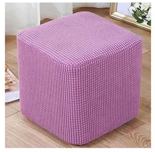 AQIGR Fußhocker Sitzhocker Elastisch Husse für Sofa Fußbank Jacquard Überzug für Rechteckiger 40x40/45x45/50x50 cmHocker Fußschemel Fußstütze Schonbezug Sofabezug (Color : #4, Size : 50x50cm)