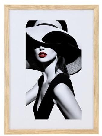 Holz Bilderrahmen Plexi Foto Rahmen Collage Wanddeko Poster S111: Farbe: Eiche | Format: 40x60