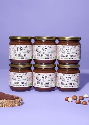 KoRo - Crema di nocciole e cacao crunchy bio | 6 x 400 g