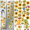 25 Stück Sonnenblumen-Auto-Magnete Sonnenblumen-Zwerg-Magnete für Kühlschrank, Auto, Karneval, Party-Dekorationen, gelbe Sonnenblume, magnetische Aufkleber für Kühlschrank, Schließfach, Dekor