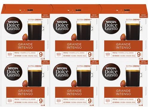 Capsules NESCAFÉ DOLCE GUSTO Grande Intenso 96 capsules (6 boîtes x16)
