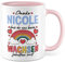 Tasse personalisiert Erzieher Dankeschön, Danke Name dass du uns beim wachsen geholfen hast Geschenk Geschenkidee Kaffeetasse mit Spruch lustig Kaffee-Becher Abschieds-Geschenk (Rosa personalisierbar)