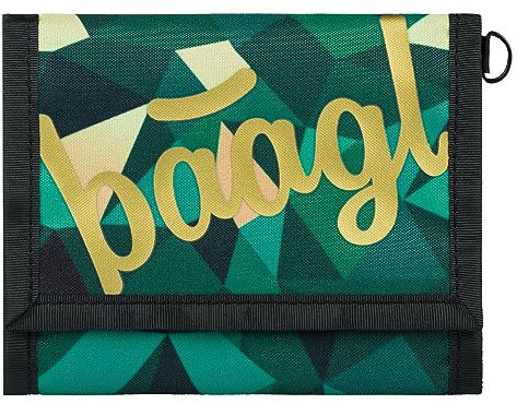 Baagl Geldbeutel Jungen Mädchen Geldbörse Kinder Kleines Portemonnaie Teenager Geldtasche Kinderportmonee (Polygon)