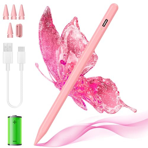 Stylet pour iPad 2018-2023, Bluetooth Apple iPad Pencil, compatible avec iPad 10/9/8/7e génération, iPad Mini 6/5e, iPad Air 3-5e, iPad Pro 11/12,9, iPad capacitif 5 pointes Champagne