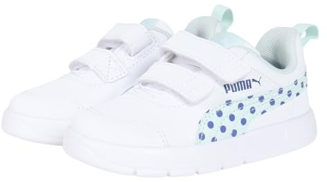 Puma COURTFLEX V3 Dotty V INF, Weiblich Sneaker, White-Peaceful Blue,