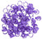 HWGING 100 PCS Huhn Fuß Ring Ente Henne Gans Beine Ringe Clip Geflügel Fuß Ring Landwirtschaft Werkzeuge Ente Fuß Ring (Lila) (20mm)