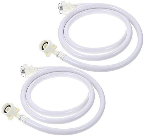 KITANDOVE Zulaufschlauch Für Waschmaschine 2 Stück Edelstahl Pvc Wasseranschluss Universell Kompatibel Für Haushaltswaschmaschinen