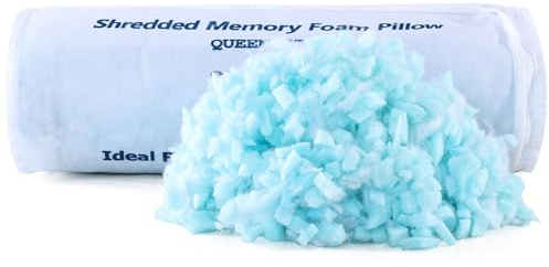 Hapiclody Geschredderte Memory-Schaum-Füllung, 200 g Beutel, austauschbare Füllungen, personalisieren Sie Ihr verstellbares Premium-Kissen, Sitzsack-Stuhl-Füllung, Kissenfüllung