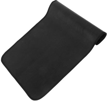 OFFSCH Feuerfeste Matte für Grill, Glasfaser, Schwarz, Terrassen Schutz