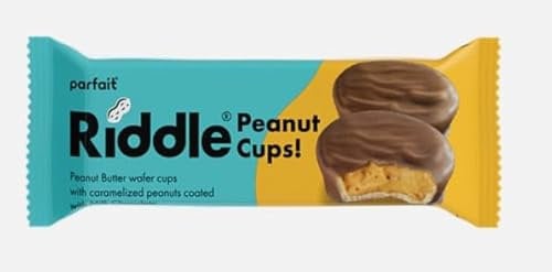 Peanut Butter Wafer Cups 50g (Full Box) Tasty And Twisty Taste the sweetness in every bite Treat Gift Hamper, Easter,Christmas,Birthday