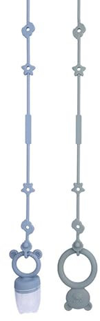 2 PCS Schnullerkette Silikon,Cup Catcher, Sicherheitsgurte Für Spielzeug, Lebensmittelqualität Silikon Trinkbecher Halteriemen Für Kinderwagen Autositz Fechten