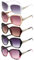Scettar 5 Stück Sonnenbrille Damen Groß, Damen Sonnenbrille Mit Brillenputztuch, Sonnenbrilles Frauen Mit Uv Schutz Für Strand, Party Und Reisen