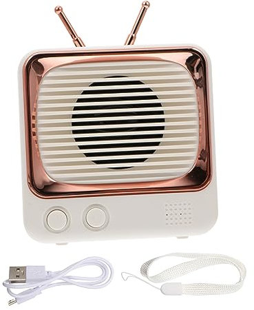 Angoily 1 Satz Kleiner Tv Lautsprecher Kompakte Lautsprecher Subwoofer-Lautsprecher Kabelloser Subwoofer Kabellose Outdoor-Lautsprecher Einlegekarten Soundbox Weiß Plastik