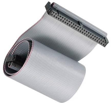 Unifizz 50 Pin IDC Flat Ribbon Cable, 2.54mm Pitch 30cm Length FC to FC Connector A-type Jumper Wire for PC Motherboard, 3D Printer, LED Display
