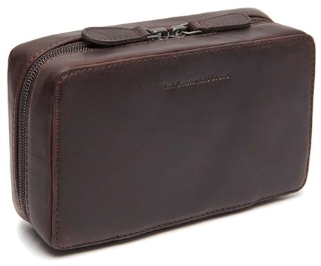 The Chesterfield Brand Leder Kulturbeutel Ardan Tech-Organizer Brown Dunkelbraun