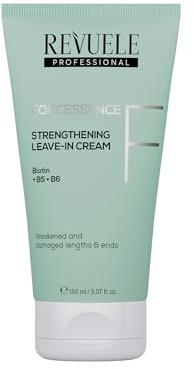 Revuele Professionelle Kräftigende Leave-in-Creme Forcessence – Aufbauende Pflege für geschädigte Längen und Spitzen, schützt die Haarstruktur ohne Ausspülen, 150 ml