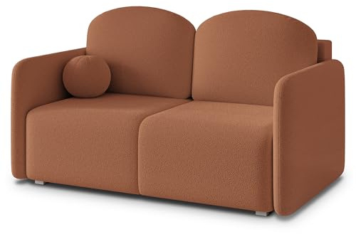 Masseno Sofa SUVI II Q mit Schlaffunktion, Sofa mit Bettkasten, Wohnzimmersofa, Couch, Soffa, Bettsofa, Couchgarnitur- Kupferfarben, Quelle 54
