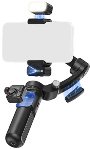 Ortogonale 3Axis Stabilizzazione Gimbals AI Face Trackings Fill Light Lapel Mics per Vlog Video Phone Gimbals Stabilizzatore